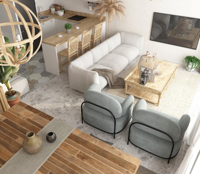 Квартира 2 + 1 в Бодрум