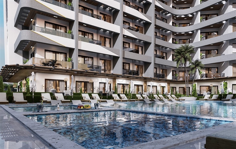 Новий сучасний споруджуваний комплекс на Північному Кіпрі в районі Гузельюрт