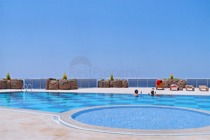 Пентхаус 4 + 1 з видом на море в районі Конакли