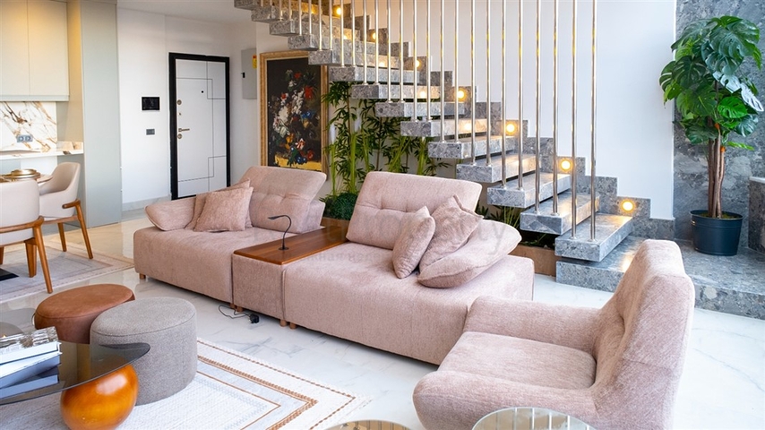 Квартира лофт з ексклюзивним дизайном в районі Махмутлар