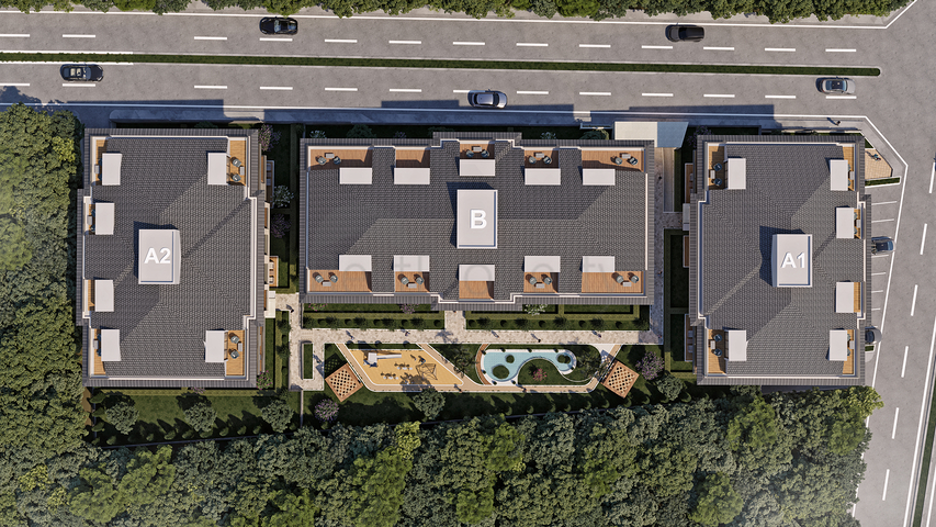 Інвестиційний проект на стадії будівництва в районі Бейлікдюзю 