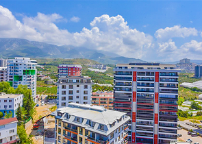 Простора пентхаус 3 + 1 в районі Махмутлар