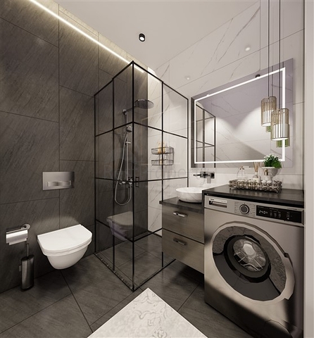 Пентхаус плануванням 2+1 в новому житловому комплексі в районі Демірташ