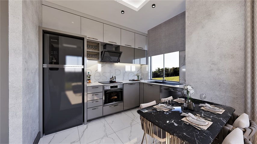 Пентхаус плануванням 2+1 в новому житловому комплексі в районі Демірташ