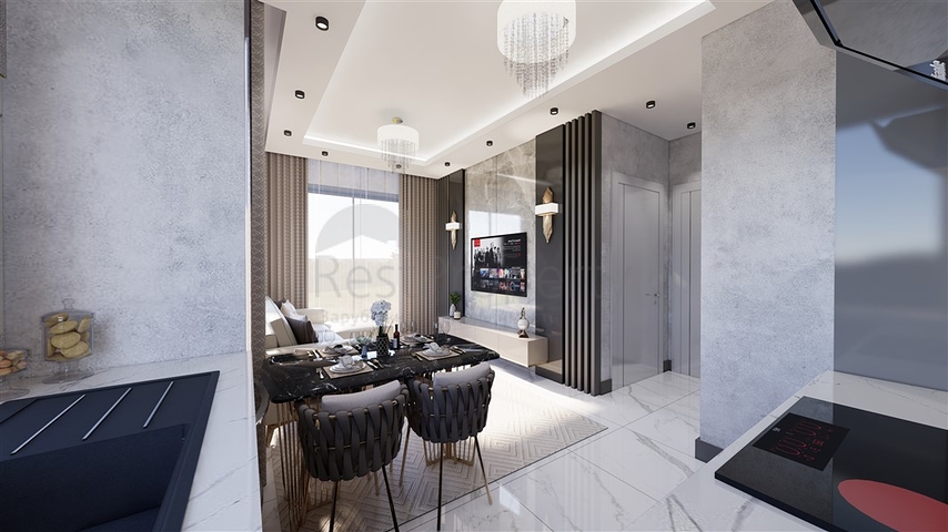 Пентхаус плануванням 2+1 в новому житловому комплексі в районі Демірташ