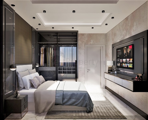 Пентхаус плануванням 2+1 в новому житловому комплексі в районі Демірташ