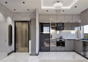 Пентхаус плануванням 2+1 в новому житловому комплексі в районі Демірташ