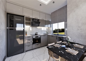 Пентхаус плануванням 2+1 в новому житловому комплексі в районі Демірташ