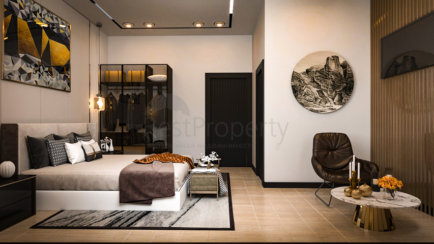 Вілли 4 + 1 в оточенні соснового лісу в районі Авсаллар Вілли 4 + 1 в оточенні соснового лісу в районі Авсаллар