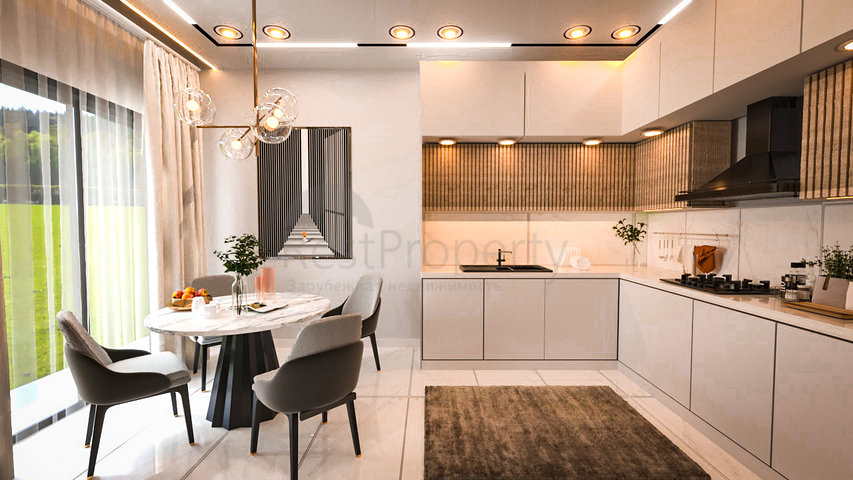 Вілли 4 + 1 в оточенні соснового лісу в районі Авсаллар Вілли 4 + 1 в оточенні соснового лісу в районі Авсаллар