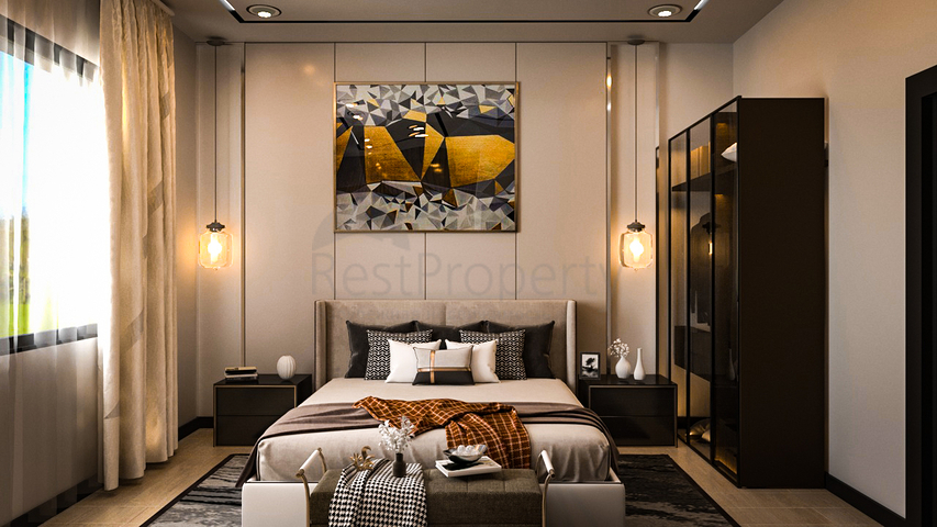 Вілли 4 + 1 в оточенні соснового лісу в районі Авсаллар Вілли 4 + 1 в оточенні соснового лісу в районі Авсаллар