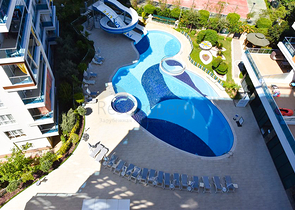 Квартира 1 + 1 в оренду в одному з комплексів району Тосмур