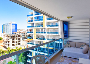 Квартира 1 + 1 в оренду в одному з комплексів району Тосмур