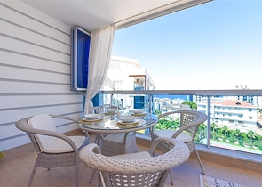 Квартира 1 + 1 в оренду в одному з комплексів району Тосмур