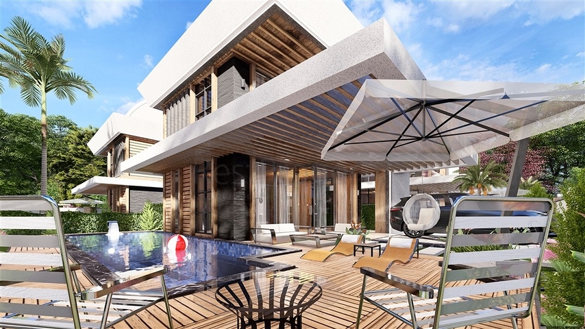 Вілла 3 + 1 з джакузі на даху в 250 м від моря