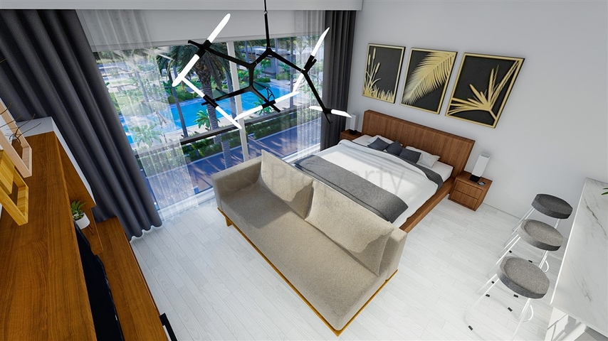 Малоповерховий комплекс в 600 метрах від пляжу в районі Іскеле