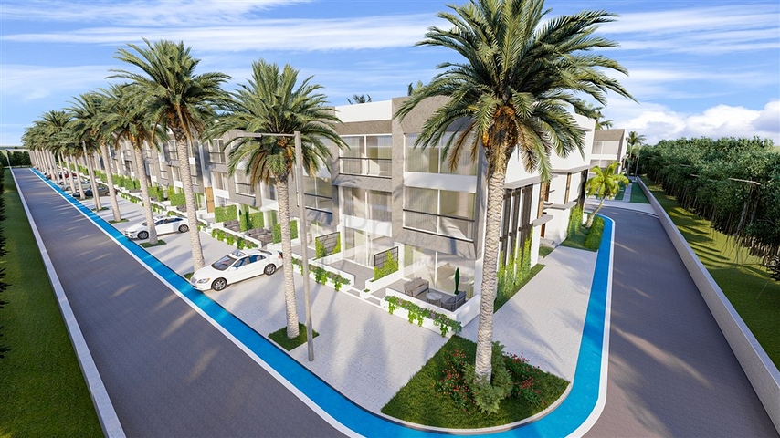 Малоповерховий комплекс в 600 метрах від пляжу в районі Іскеле