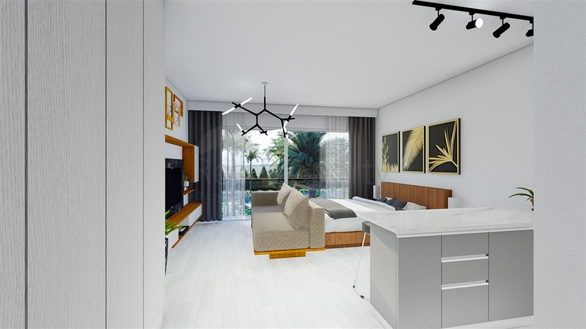 Малоповерховий комплекс в 600 метрах від пляжу в районі Іскеле