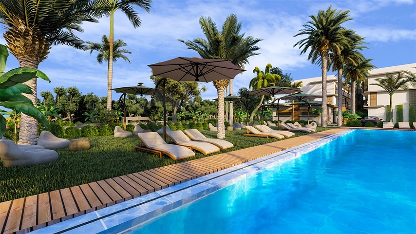 Малоповерховий комплекс в 600 метрах від пляжу в районі Іскеле