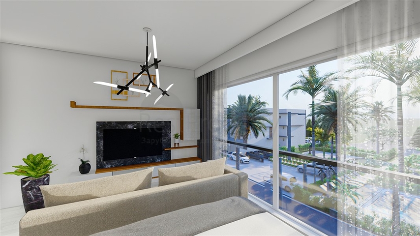 Малоповерховий комплекс в 600 метрах від пляжу в районі Іскеле