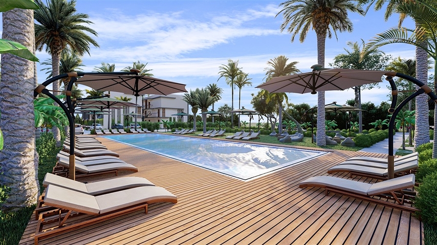 Малоповерховий комплекс в 600 метрах від пляжу в районі Іскеле