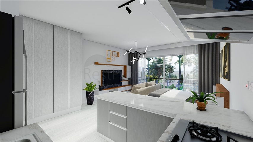 Малоповерховий комплекс в 600 метрах від пляжу в районі Іскеле