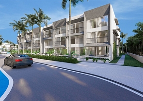 Малоповерховий комплекс в 600 метрах від пляжу в районі Іскеле