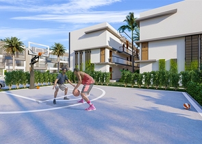 Малоповерховий комплекс в 600 метрах від пляжу в районі Іскеле