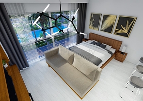 Малоповерховий комплекс в 600 метрах від пляжу в районі Іскеле