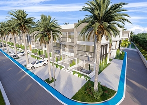 Малоповерховий комплекс в 600 метрах від пляжу в районі Іскеле