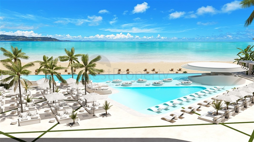 Проект преміум класу на першій береговій лінії в районі Санур Проект преміум класу на першій береговій лінії в районі Санур