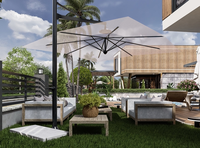 Новий комплекс окремо розташованих вілл поруч з морем