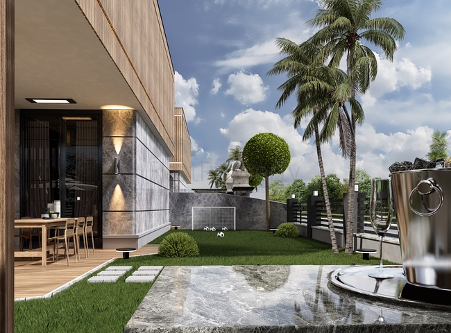 Новий комплекс окремо розташованих вілл поруч з морем