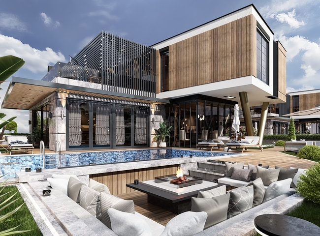 Новий комплекс окремо розташованих вілл поруч з морем