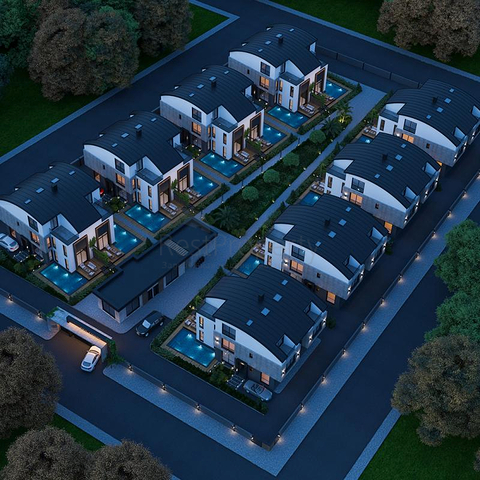 Вілла планування 5 + 1 в районі Сіде - Анталія 