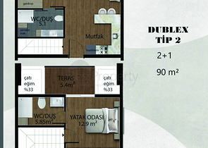 Квартири планування 1+1 і 2+1 дуплекс в районі Белек-Анталія