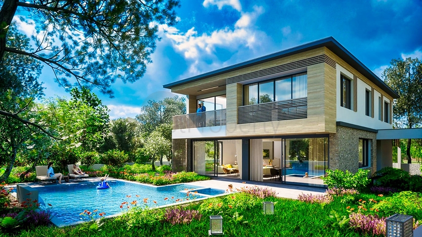 Вілла планування 4 + 1 в районі Белек - Анталія 