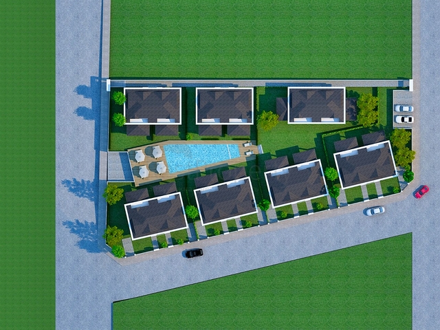 Вілли в комплексі планування 3 + 1 в районі Кемер - Анталія 