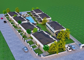 Вілли в комплексі планування 3 + 1 в районі Кемер - Анталія 