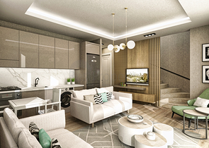 Вілли в комплексі планування 3 + 1 в районі Кемер - Анталія 