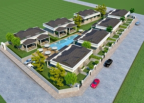 Вілли в комплексі планування 3 + 1 в районі Кемер - Анталія 