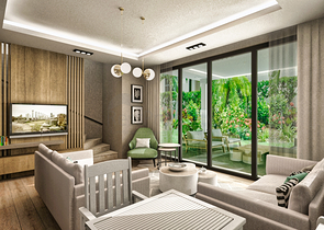 Вілли в комплексі планування 3 + 1 в районі Кемер - Анталія 