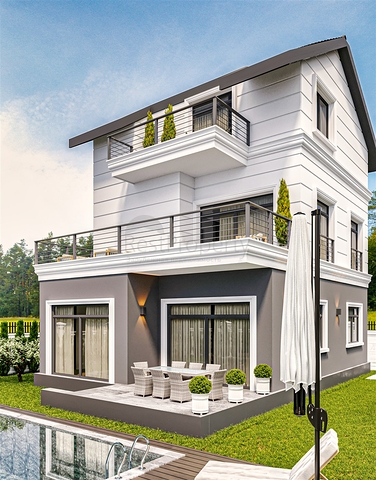 Вілла планування 4 + 1 в районі Белек - Анталія 