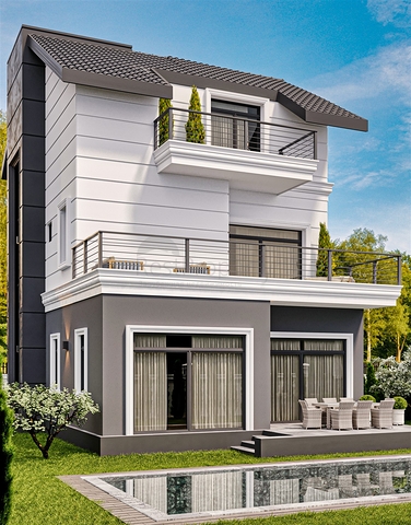 Вілла планування 4 + 1 в районі Белек - Анталія 