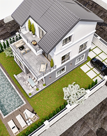 Вілла планування 4 + 1 в районі Белек - Анталія 