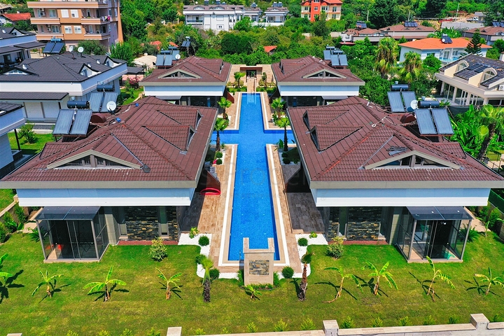  Таунхаус планування 3 + 1 в районі Кемер-Анталія 