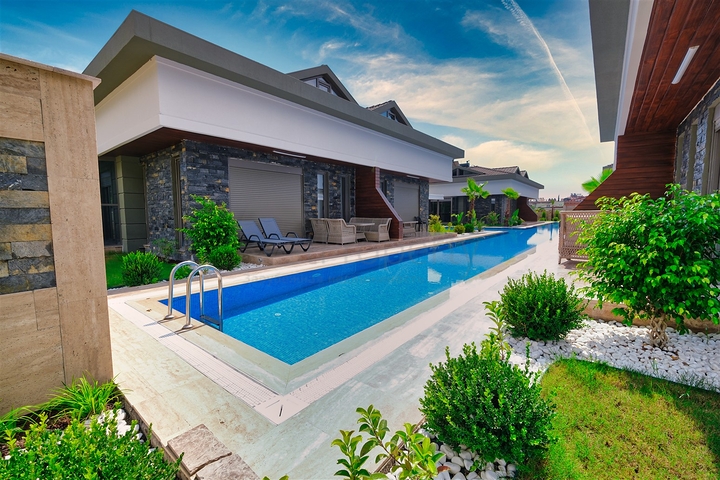  Таунхаус планування 3 + 1 в районі Кемер-Анталія 