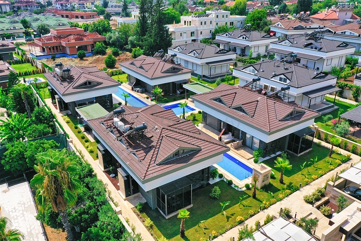  Таунхаус планування 3 + 1 в районі Кемер-Анталія 