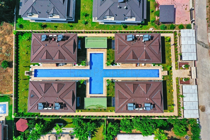  Таунхаус планування 3 + 1 в районі Кемер-Анталія 