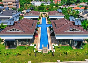  Таунхаус планування 3 + 1 в районі Кемер-Анталія 